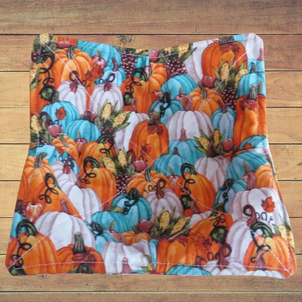 Microwave Bowl Cozy, Reversible Dogs and Pumpkins